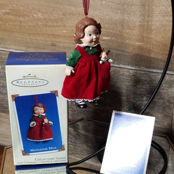 2003 Keepsake Ornament - Mistletoe Miss - New in Box Third in Collector's Series - Picture 7 of 7